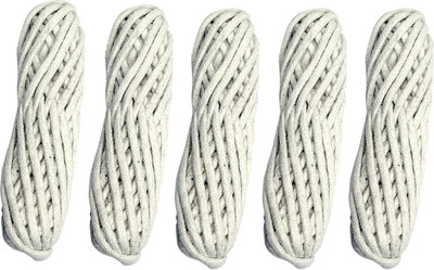 QWGPT Nada/Pajama Dori Strings (Cotton) - 31 meters (5 pcs) Thread Handpicked Pure Cotton Strings for Dori Ethnic Indian Dresses, Pajama, Lehenga Lace Reel(Pack of 5)