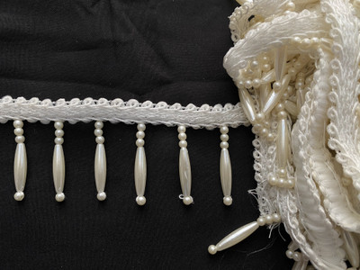 Avyalik Golden Pearl and Beads lace 8.5 Meter For Dress, Craft, Home Decor Golden Pear Golden Pearl and Beads lace 8.5 Meter For Dress, Craft, Home Decor Golden Pearl Lace Reel(Pack of 1) Avyalik Golden Pearl and Beads lace 8.5 Meter For Dress, Craft, Home Decor Golden Pear Golden Pearl and Beads lace 8.5 Meter For Dress, Craft, Home Decor Golden Pearl Lace Reel(Pack of 1)