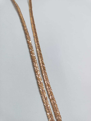 Swag Enterprises EMB-ROSE-GOLDEN-16MTR Fancy Embroidery Border Lace Lace Reel(Pack of 1)