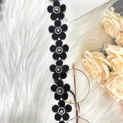 KALKA TRADERS Black Lace Border Black Lace Border Lace Reel(Pack of 1)