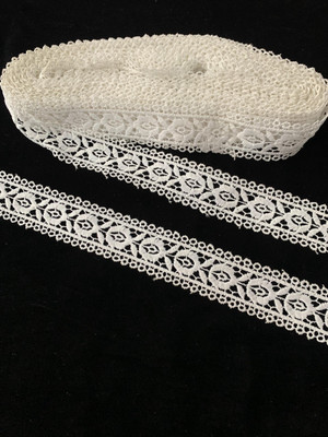 Hesperos Gpo Lace Beautiful White Cotton GPO Lace Reel (9 Mtr) Lace Reel(Pack of 1)