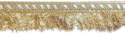 Lacesnmore Wedding dupatta golden jhalar kiran , feather Fringes look jhalar 9m Golden Fringe kiran jhalar Lace Reel(Pack of 1)