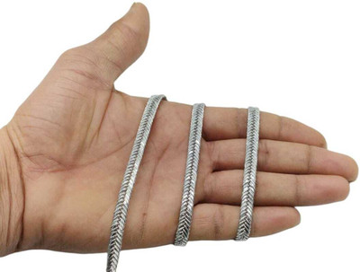 Swag Enterprises EMB-SILVER-16MTR Fancy Embroidery Border Lace Lace Reel(Pack of 1)