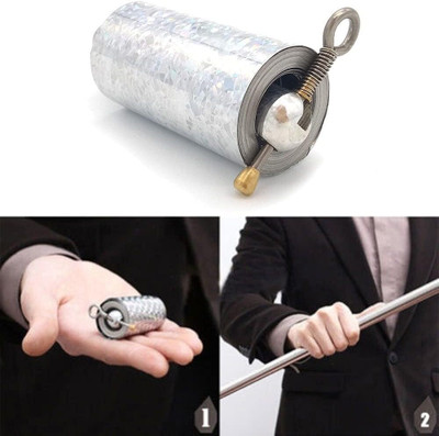 WUUP Metal Wand Magic Trick Shiny Extendable Stick Lacrosse Stick
