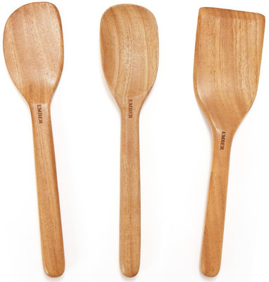 Aaira Crafts Wooden Ladle(Pack of 3)