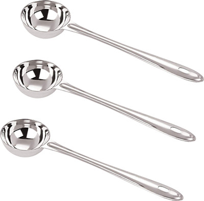 SHINI LIFESTYLE Stainless Steel Kitchen Cooking & Serving Spoons/Utensils/Kalchi Export Quality Steel Table Spoon Set(Pack of 3)