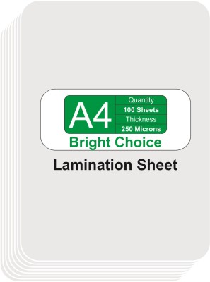 bright choice BC A4 250 Limaition Pouch A4 Laminating Sheet(250 mil Pack of 100)