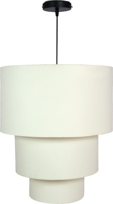 Hadisha lampshade THREE TIER LARGE WHITE FABRIC Ceiling Lights Lamp Shade(Cotton)