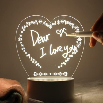 NESTIC 3D Acrylic LED Night Light with Warm Glow Smart Sensor Light