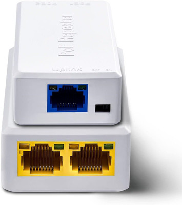 TAAPSEE POE Extender 2 Port PoE-Powered PoE-sourcing ethernet Switch Repeater 100m Lan Adapter(100 Mbps)