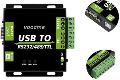 VOOCME USB to RS232 / RS485 / TTL Industrial Isolated Converter with Original FT232L Wireless USB Lan Adapter compatible with Mac(480 Mbps)