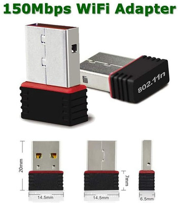 VOOCME Wi Fi 2.4GHz Wireless LAN Network Card External for PC Desktop Laptop Lan Adapter(150 Mbps)