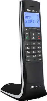 Beetel X95 Cordless Landline Phone with Answering Machine(Black/Grey)