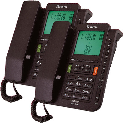 Beetel M88 Corded Landline Phone with Answering Machine(Black)