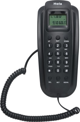 HOLA TF 620 Corded Landline Phone(Black)