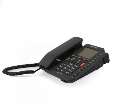 Beetel M71N Sleek Caller ID Phone with 16-Digit LCD Display Corded Landline Phone(Black)