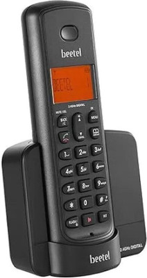 Beetel X90 Black Cordless Landline Phone Cordless Landline Phone with Answering Machine(Black and Red)