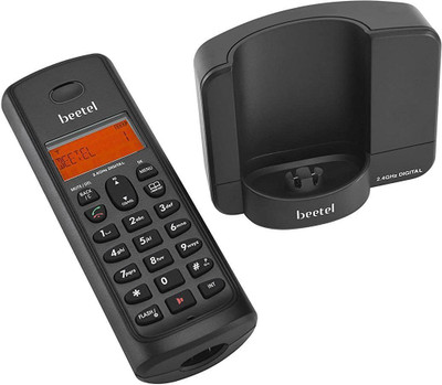 Beetel X-90 Cordless Landline Phone with Answering Machine(Black)