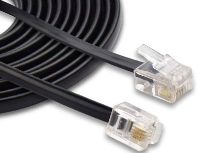 HOLA RJ11 -15 Meters Corded Landline Phone(Black)
