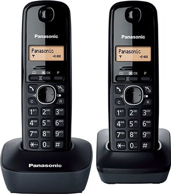 Panasonic KX-TG1612 Cordless Phone Cordless Landline Phone(Black)
