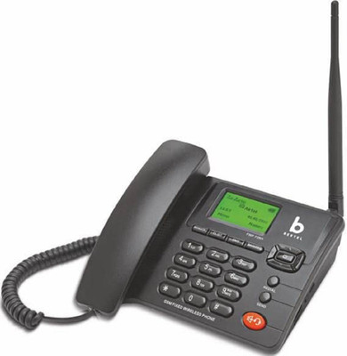 Beetel F2N+ GSM Fixed Wireless Phone Dual SIM Cordless Landline Phone with Answering Machine(Black)