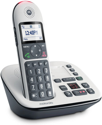 MOTOROLA CD5011+ Cordless Phone with Answering Machine Call Block and Volume Boost Cordless Landline Phone with Answering Machine(White, Black) MOTOROLA CD5011+ Cordless Phone with Answering Machine Call Block and Volume Boost Cordless Landline Phone with Answering Machine(White, Black)