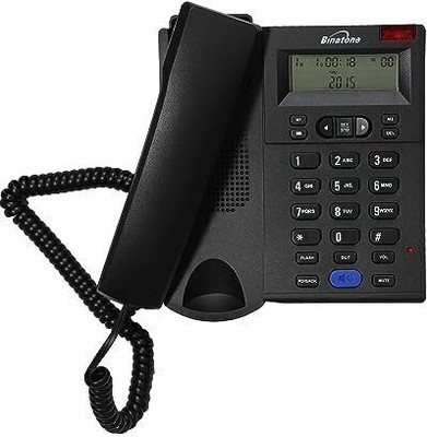 Binatone Concept 700 Corded Landline Phone with Answering Machine(Black & Blue)