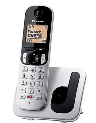 Panasonic KX-TGC250 Digital Wireless Telephone Cordless Landline Phone (Sliver Black ) Cordless Landline Phone with Answering Machine(Silver Black)