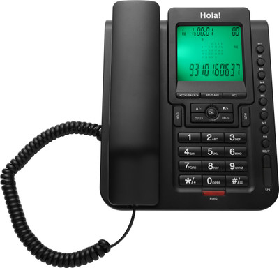 HOLA TF 710 Corded Landline Phone(Black)