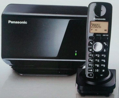 Panasonic GSM FCT FIXED WIRELESS PHONE WITH SIM SLOT AND CORDLESS HANDSET Cordless Landline Phone (Black)