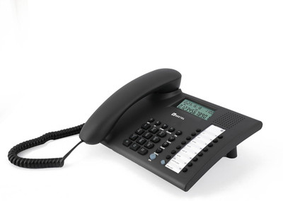 Beetel M90N Caller ID Corded Landline Phone with 16 Digit LCD Display Corded Landline Phone with Answering Machine(Anthracite)
