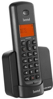 Beetel X90 Cordless Landline Phone with Answering Machine(Black & Red)