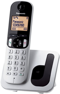 Panasonic KX-TGC210 Cordless Landline Phone(Silver)