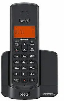 Beetel BeetelX90 Cordless Landline Phone with Answering Machine(Black and Red)