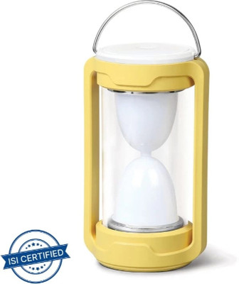 Clairbell Yellow Plastic Table Lantern(20 cm X 10 cm, Pack of 1)