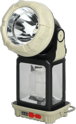 MZ HW1277-D (MULTI-FUNCTIONAL CAMPING LIGHT) 4 Speed Light Modes White Plastic Hanging Lantern(23 cm X 10 cm, Pack of 1)