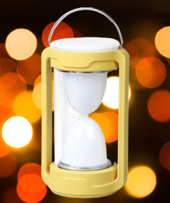Clairbell Yellow Plastic Table Lantern(20 cm X 10 cm, Pack of 1)