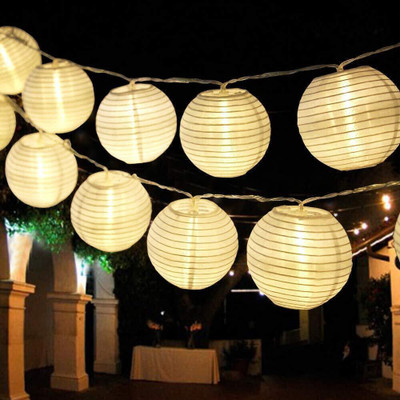 SHUANGYAU White Paper Hanging Lantern(30 cm X 30 cm, Pack of 10)