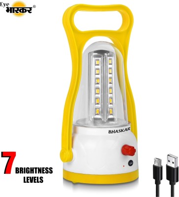 Eye Bhaskar 48 Hi-Bright Rechargeable 360 Degree LED Lamp 4 hrs Lantern Emergency Light(Yellow, White)