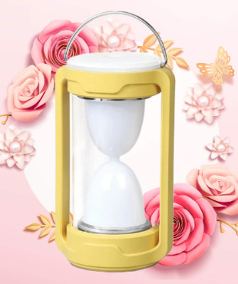 Clairbell Yellow Plastic Table Lantern(20 cm X 10 cm, Pack of 1)