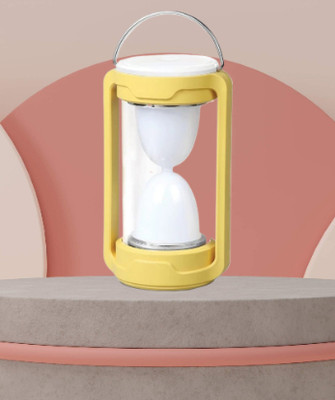 Clairbell Yellow Plastic Table Lantern(20 cm X 10 cm, Pack of 1)
