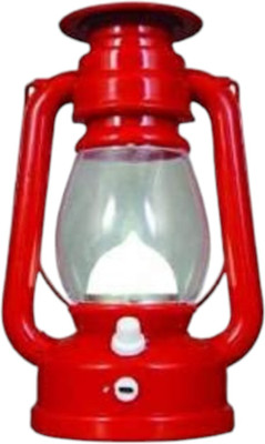 RIDAANZ Portable LED Fanas, Solar Panel Bulb Emergency Light, AC / DC Portable Lantern Red, Yellow, Green Plastic Table Lantern(8 cm X 5 cm, Pack of 1)