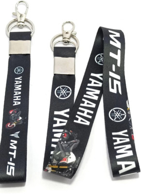 Key Era Yamaha Mt15 Id Card Holder et Of 2 Lanyard(Black)