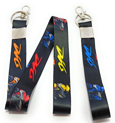 Key Era Honda Dio Fabric 2pc Keychain And Lanyard(Multicolour)