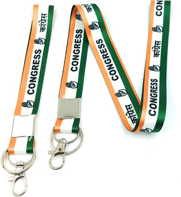 Key Era Congress Id Card Tag Holder Set Of 2 Lanyard(Multicolour)