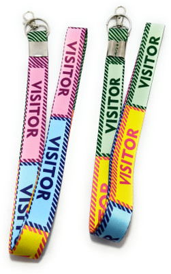 Key Era Visitor Fabric Id Holder 2 Pc Lanyard(Multicolour)