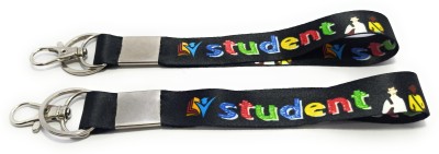 Key Era Student Fabric 2 Pc Keychain Mini Lanyard(Multicolour)