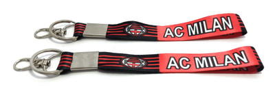 Key Era Football Club acm Ac Milan Fabric 2 pc Keychain Lanyard(Multicolour)