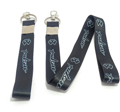 Key Era Pulsar Id Card Holder Mini And Long Lanyard(black)