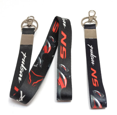 Key Era Pulsar Ns Set Of 2 Id Card Holder Keychain Lanyard(Black)